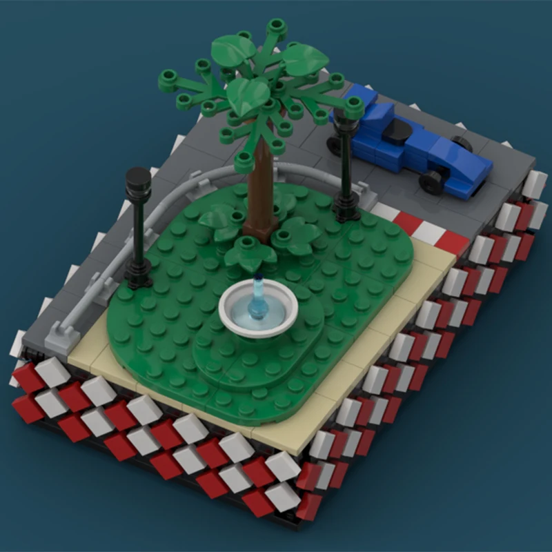 

590 шт. MOC Monaco F1 Grand-Prix City Champions суперкар образовательные строительные блоки Рождественский подарок надувание творческий день рождения