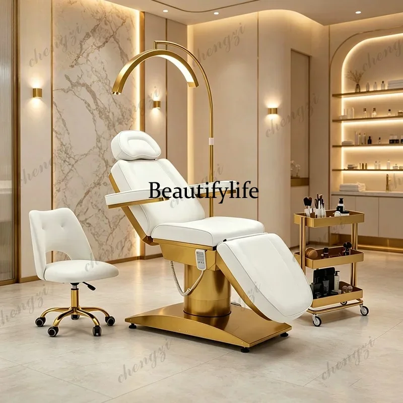 D80 Electric lifting beauty bed, special eyelash bed for beauty salon, SPA massage tattoo embroidery bed