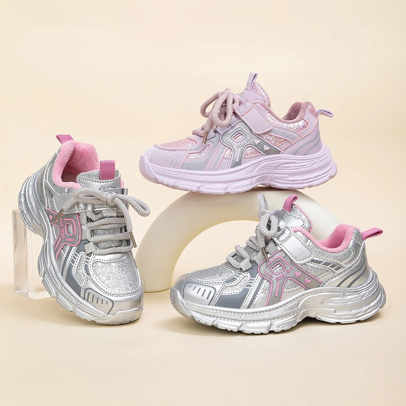 

2025 New Autumn Children Running Shoes Breathable Soft Bottom Kids Sneakers Handsome Students Casual Shoes Non-slip Fashion