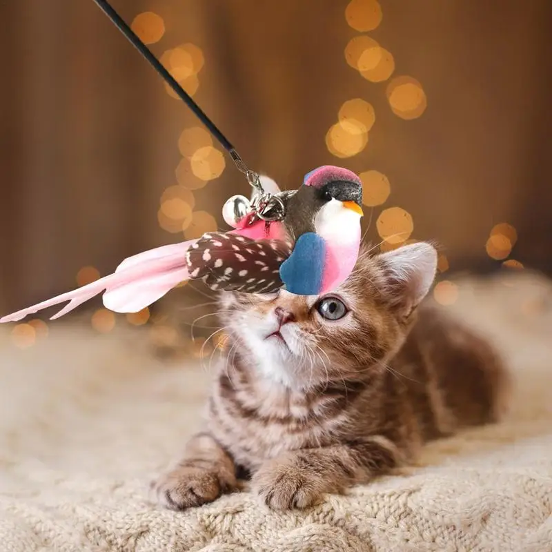 Replacement Head For Funny Cat Stick Toy Various Kinds Cats Rod Feather Birds Teaser Toy For Kitten Pet Supplies