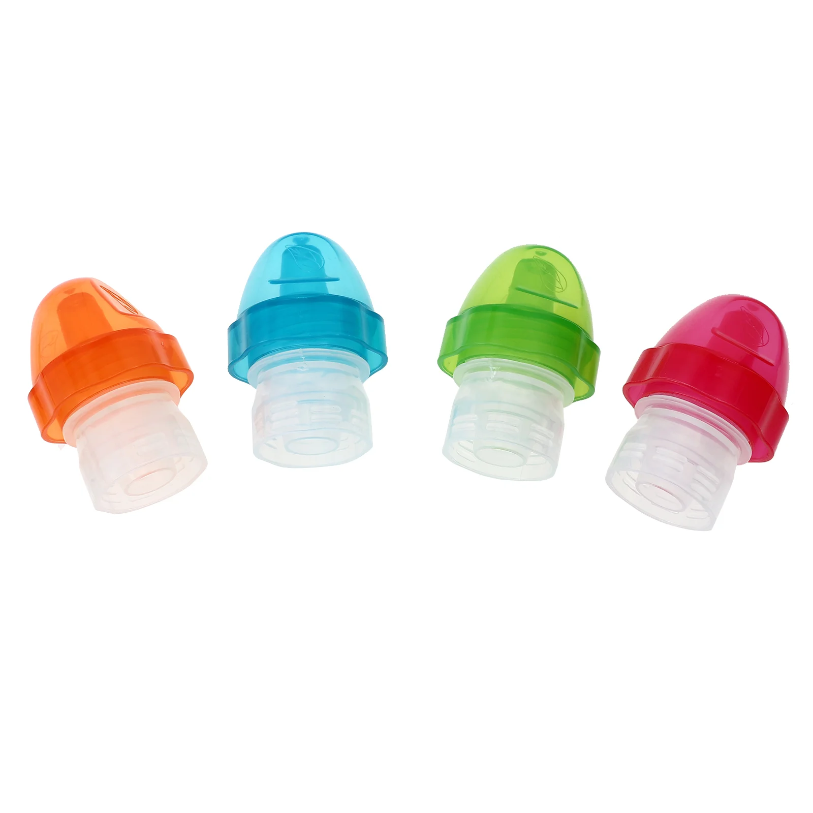 

4 Pcs Baby Bottle Nipple Converter Lid Portable Gift Turn Beverage Bottle Suitable Baby Drinking Water Topper Caps