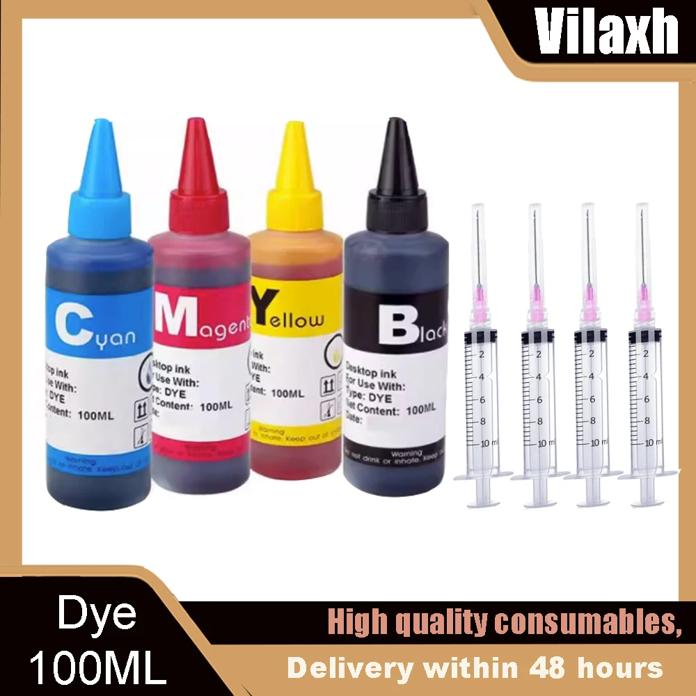 100ML Universal Inkjet Printer Refill Ink Kit Compatible For Epson For Canon For HP For Brother CISS Cartridge with 301 305 302
