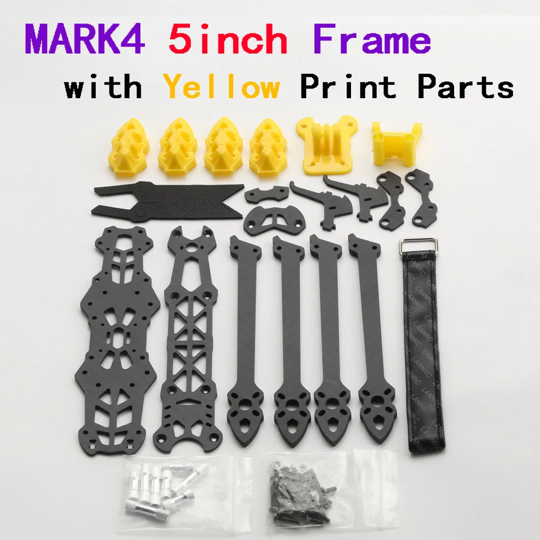 Mark4 5 inch FPV Koolstofvezel Frame 225mm Wielbasis 5mm arm Freestyle Lange Afstand Frame voor RC Quadcopter racing drone