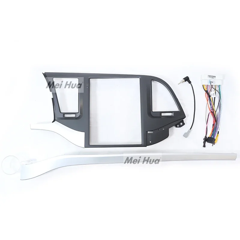 

Meihua Tesla Style Android Radio Frame for Elantra 2016-2018 Vertical Car Screen Audio Video with Wire Harness + Canbus
