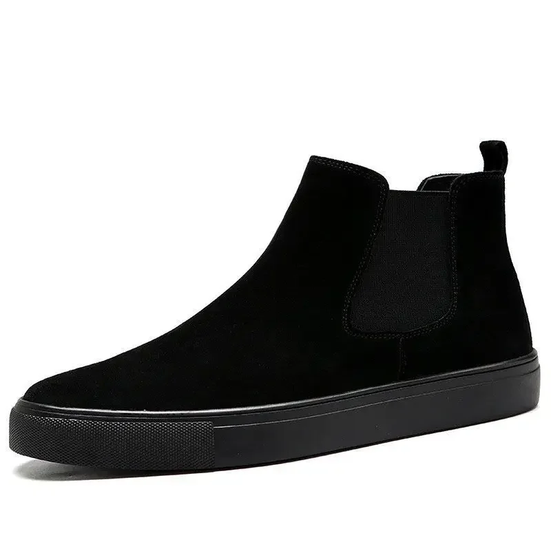 Non Slip Casual Black Boots for Men Designer Original Deals New Low Price Fashion Hot Selling Trendy 2025 In Promotion Man Shoes