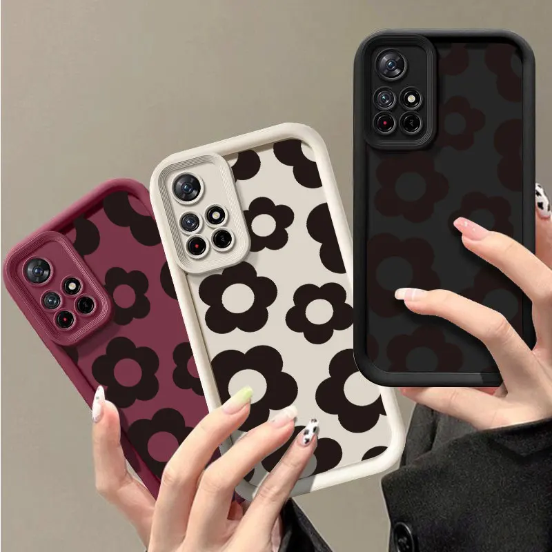 Flower Fashine Case For Redmi NOTE 10C 11 11T 12 12S 12C 13 13C A1 A2 A3 K40 K50 PRO PLUS 4G 5G Shockproof Soft Cover Shell