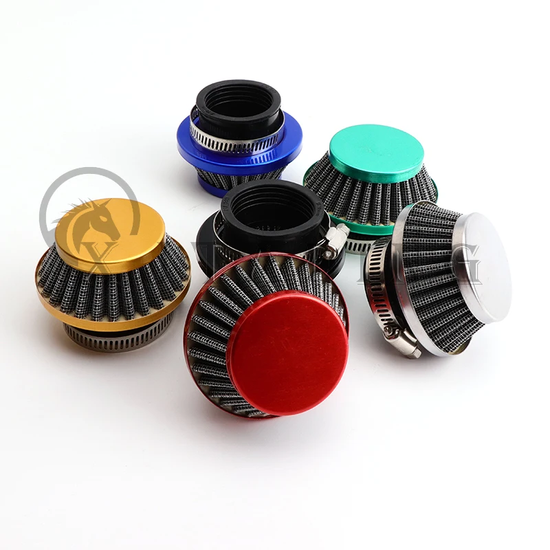 Pocket Bike Air Filter with Connector for 47cc 49cc 2stroke engine carb carburetor Mini Quad ATV Dirt Bike MiniMoto Go Kart Quad