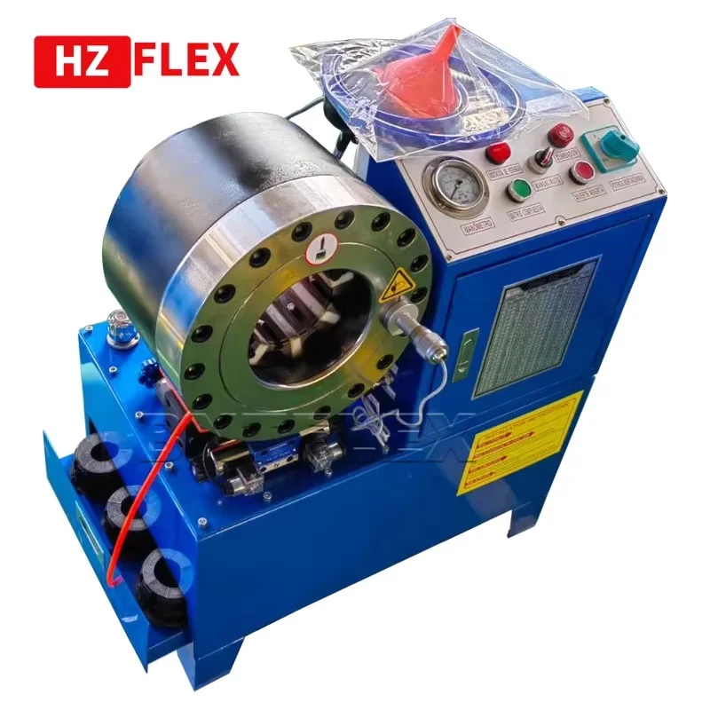 

CE certification By sea Hydraulic Hose Crimping Machine with 10 Sets Dies 220/380V 1/4" to 2" 4SH/SP Crimping Machine HZ-68