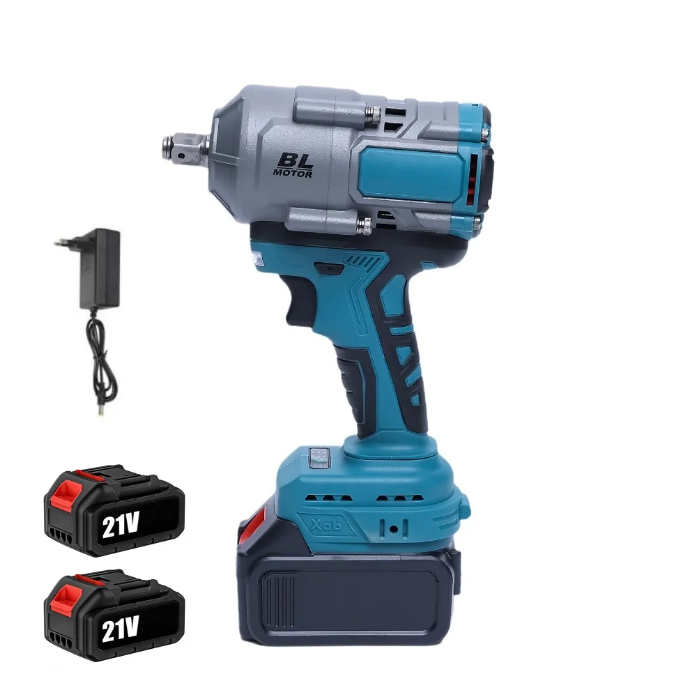 1/2 Zoll Bürstenloser Schlagschrauber Max. 3000 Nm Drehmoment Variable Geschwindigkeit 0-4100 U/min Passend für 18-21V Makita B-Serie Akku Exklusive G-Serie & Ni-Cd