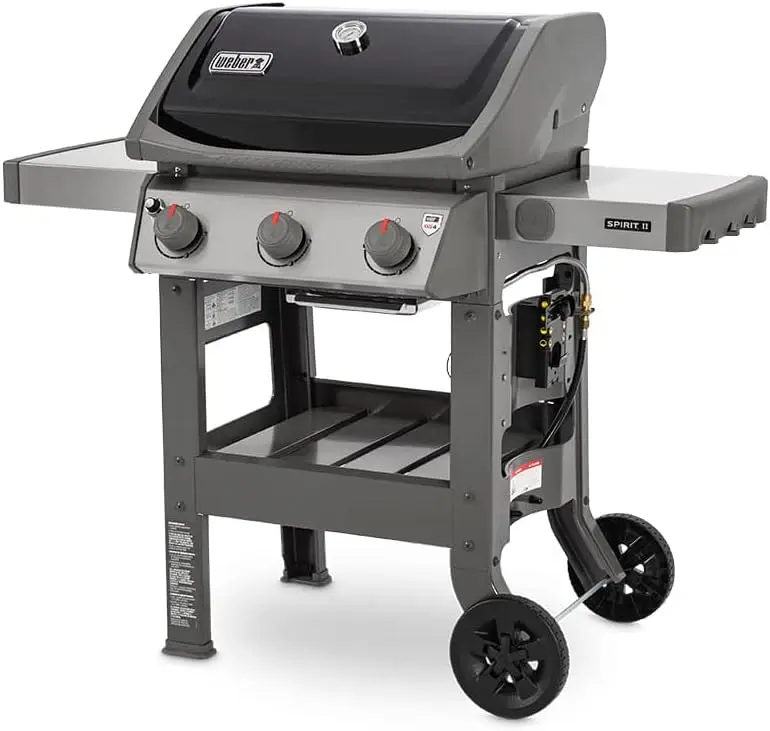 Spirit II-3-Burner Liquid Propano Grill, Black, E-310