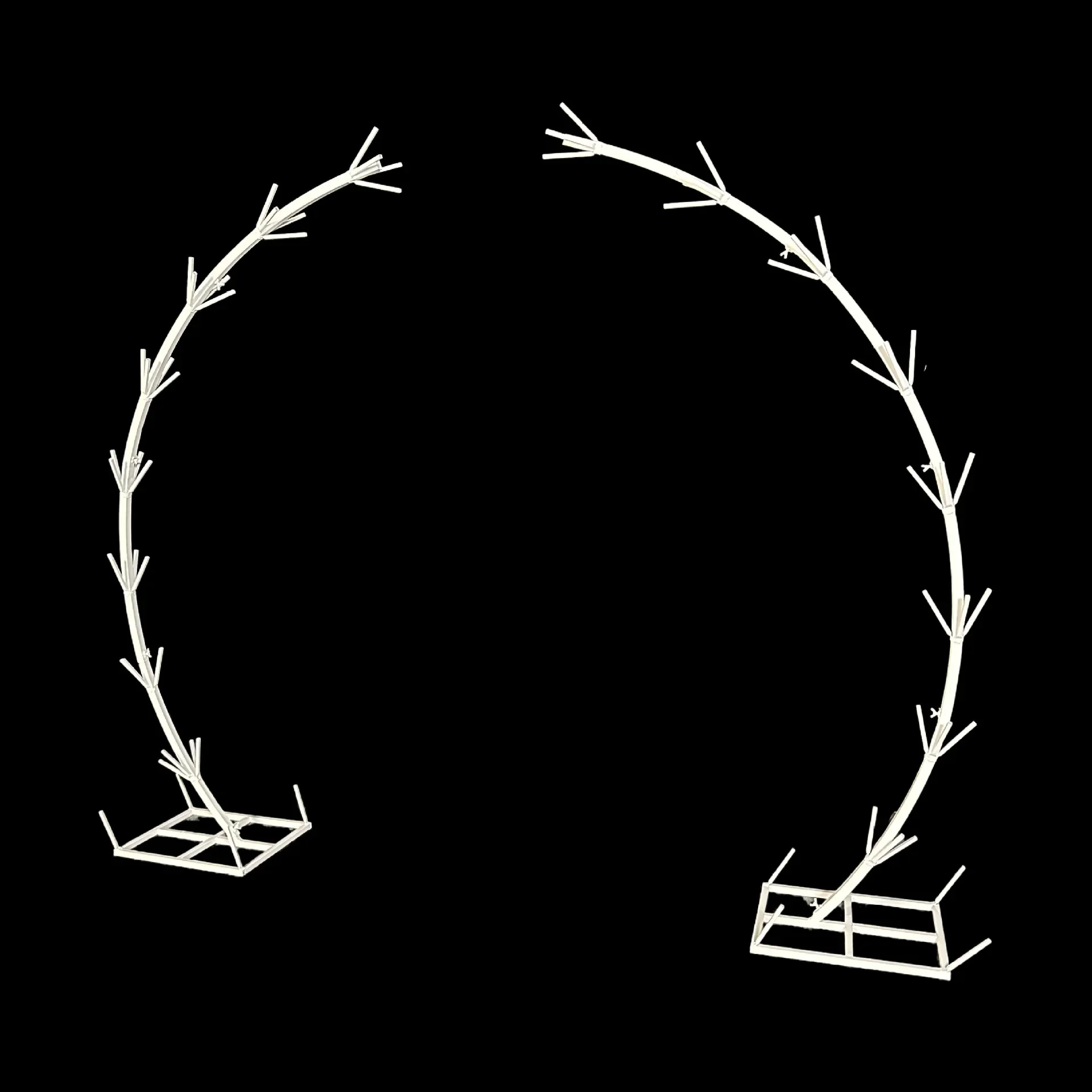 Wedding curved arch outdoor lawn courtyard wedding arrangement opening store banquet event flower door decoration props