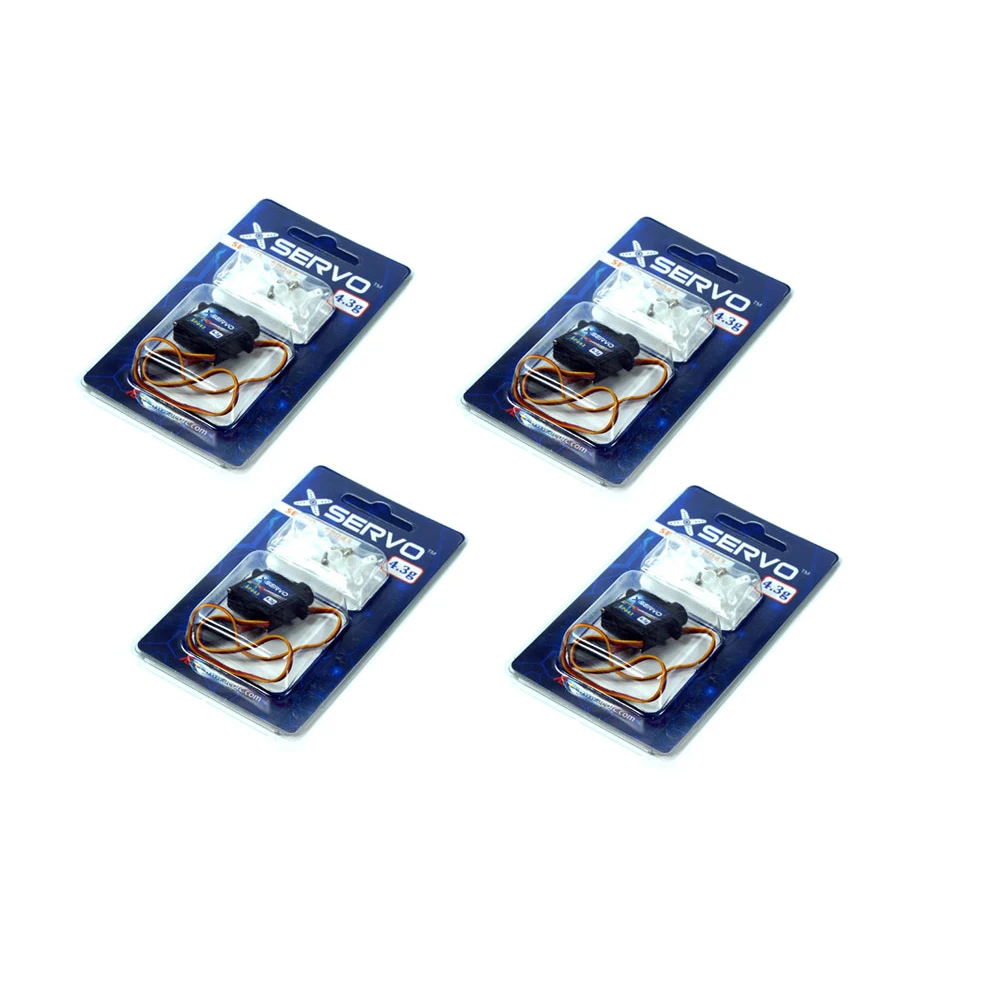 Dancing Wings Hobby X-Servo 4.3g Mini Micro Servos for RC Airplane Compact Motor for Small RC Models & DIY Electronics Projects