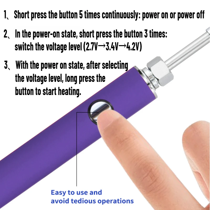 510-connector batterijstaaf, USB oplaadbare soldeerboutset, LED-display drie versnellingen verstelbare spanning, reparatie doe-het-zelf-tool