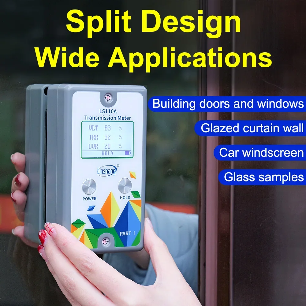 RTS LS110A Window Tint Tester 940nm IR 365nm UV Rejection Rate VLT Solar Film Transmission Window Tint Meter