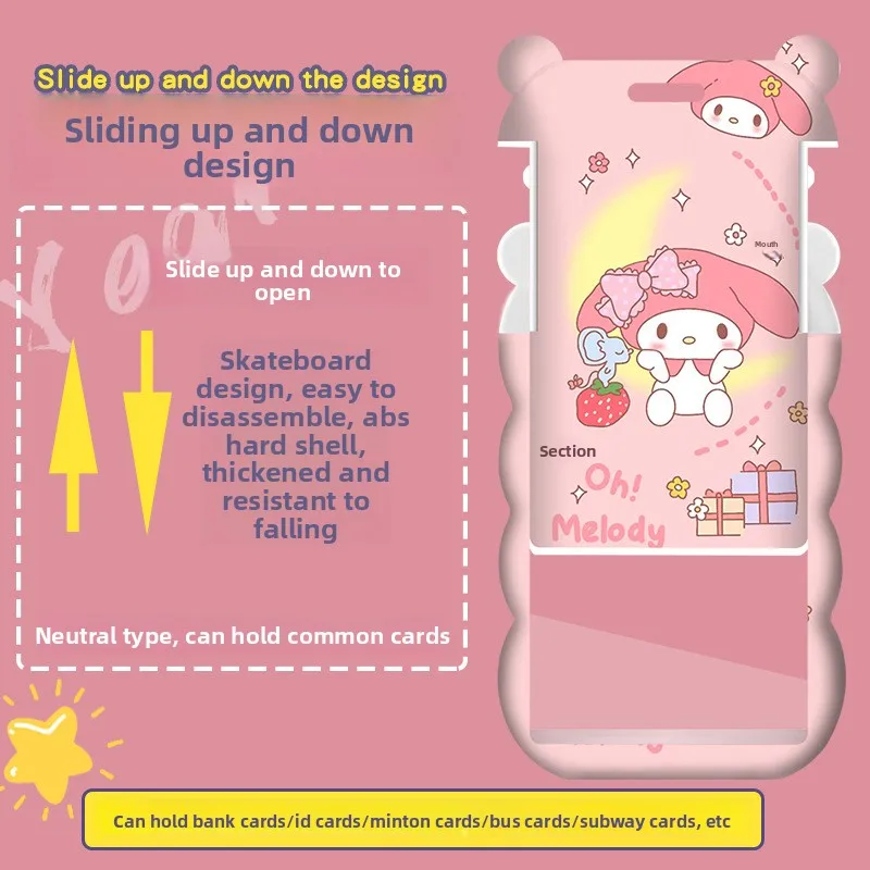 حافظة بطاقات ميلودي ويف – حبل طويل للأطفال والطلاب ورياض الأطفال