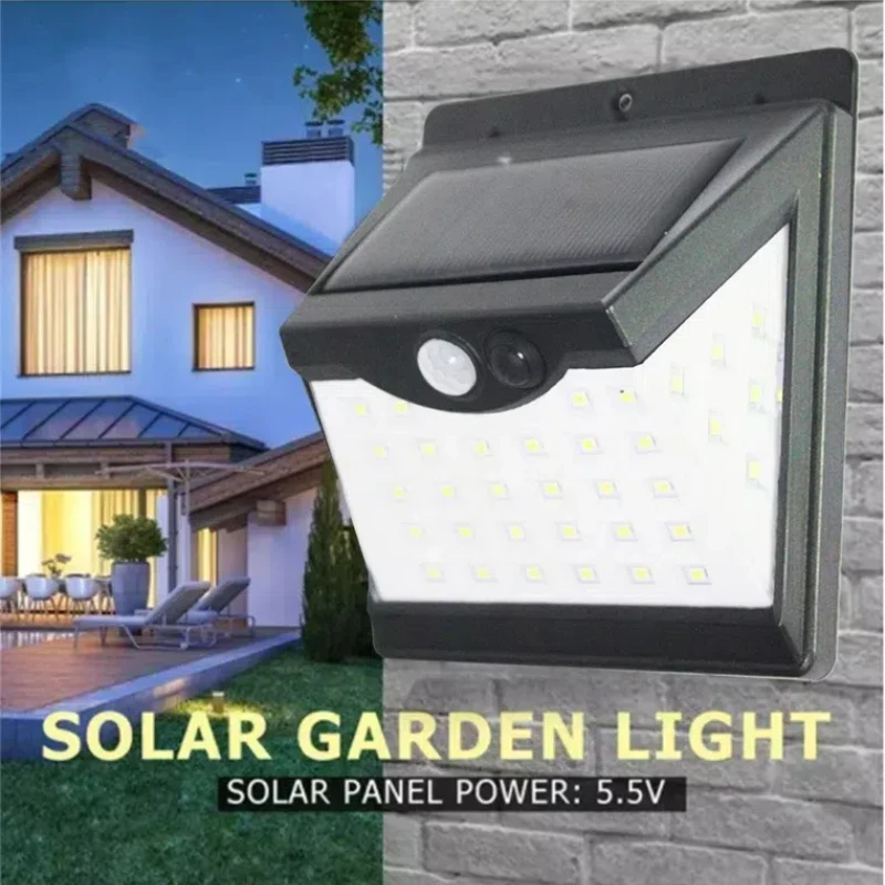 

99 LED Solar Wall Lamp with Motion Human Induction Sensor Outdoor Courtyard Waterproof Super Bright Street Light