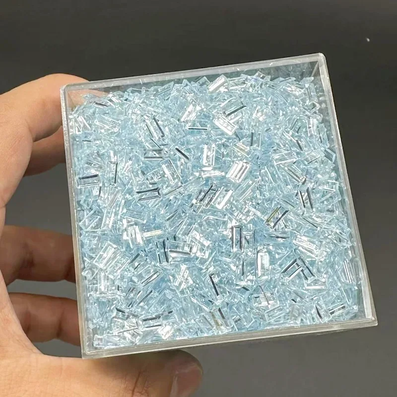 Bastoncino di ghiaccio acrilico da 10 g 3 * 7 Trapano piatto lungo Super adorabile Gingillo per nail art Ciondoli per unghie fai da te