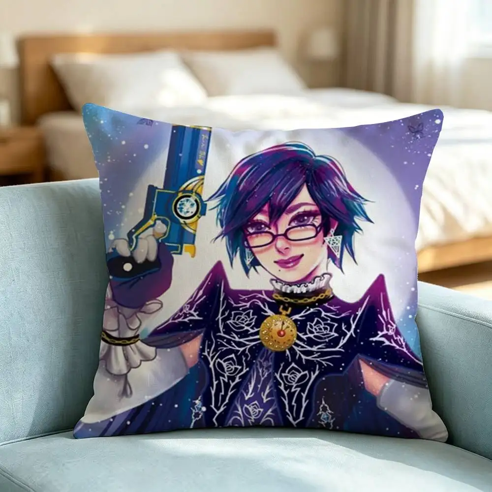 Bayonetta 2 Cereza-A Square Double-Sided printed Pillow Case Bedroom Bedside Pillow Sofa Cushion Cover Gift 3
