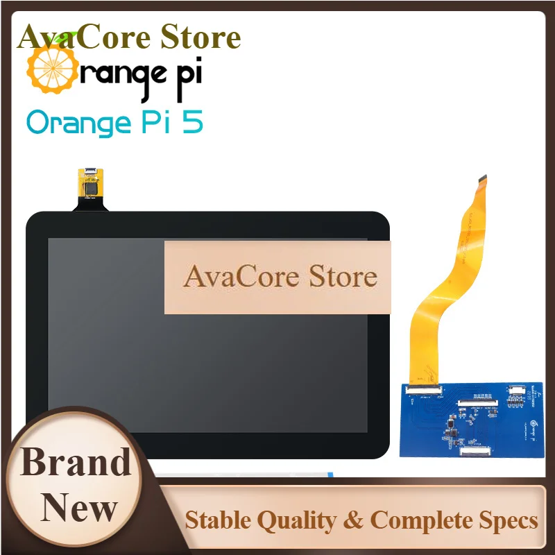 AvaCoreOrange Pi 10.1 Inch LCD Touch Screen, TFT Display Panel Suitable For Orange Pi 5/5B/5 Plus Boards