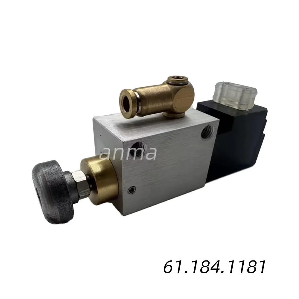 

1 шт. клапан цилиндра с медной головкой 61.184.1181 для SM102 CD102 Детали печатного оборудования Электромагнитный клапан AVLW-8-20-SA