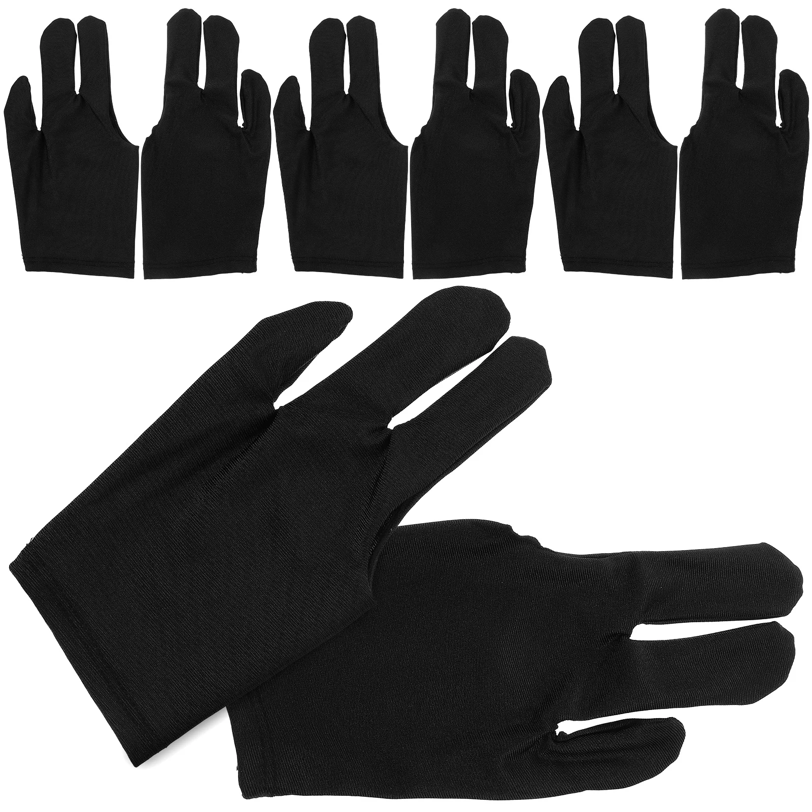 

Pool Snooker Breathable Elastic Sports Gloves for Men Women Polyester Fiber Billiards Snooker Glove Accessories
