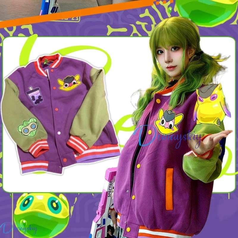 

Anime Gekko Cosplay Costume Game VALORANT Role-play Jacket Loose Oversized Clothes Unisex Outfit Street Coat Warm Jackets(M-3XL)