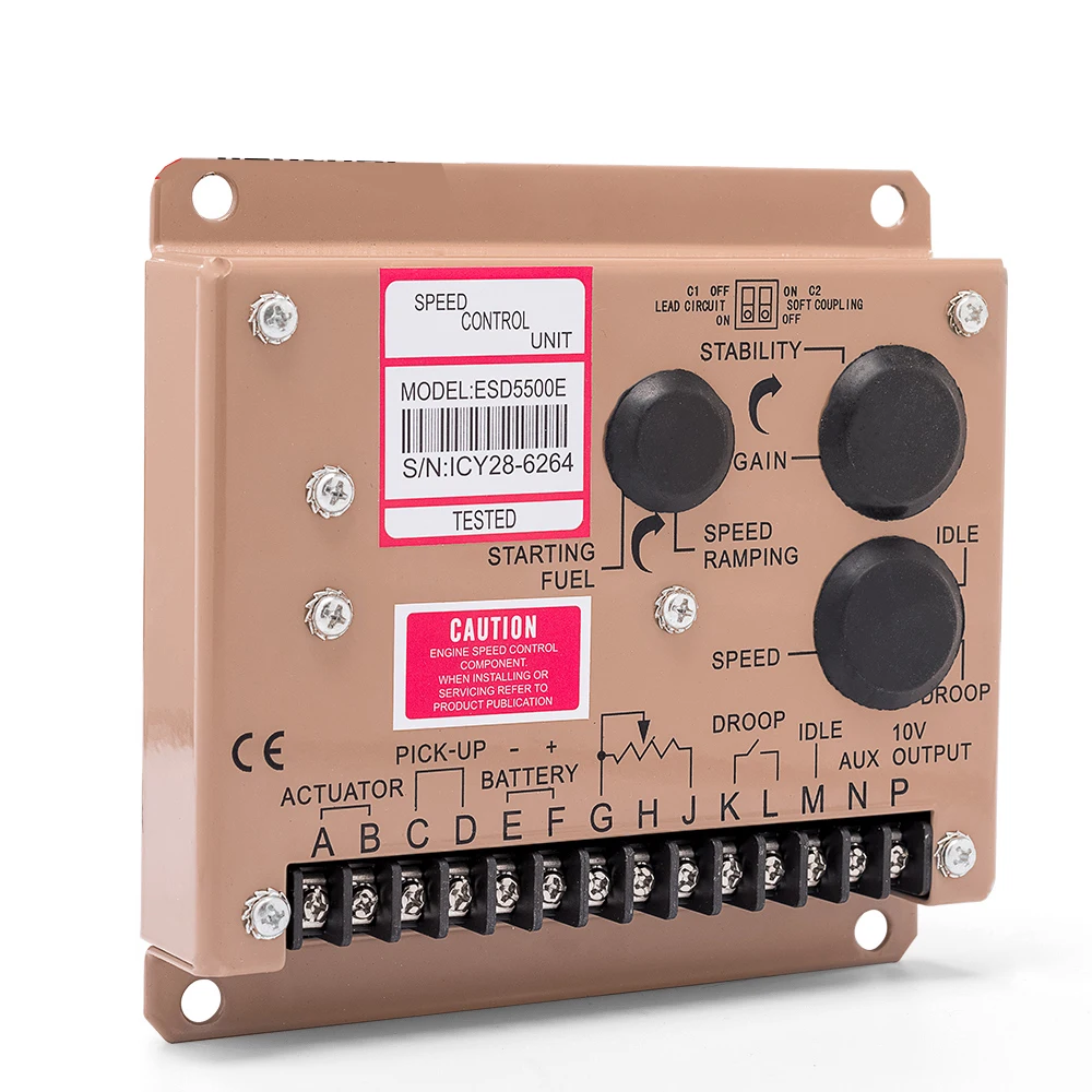 Engine Speed Control Governor ESD5500E for Diesel Generator Unit Controller with double capacitors