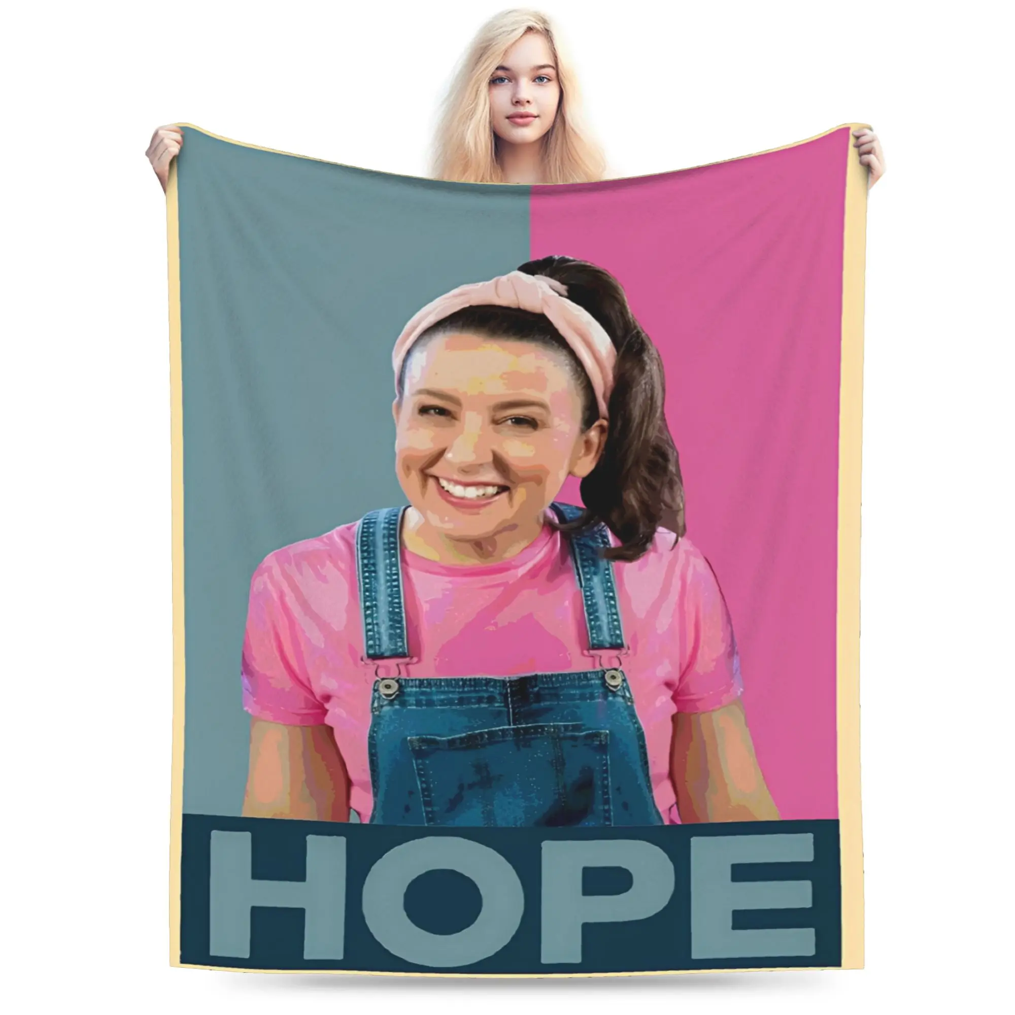 السيدة راشيل أمل الفانيلا بطانية سوبر لينة رمي بطانية لغرفة المعيشة التخييم الجمالية المفرش أريكة غطاء سرير