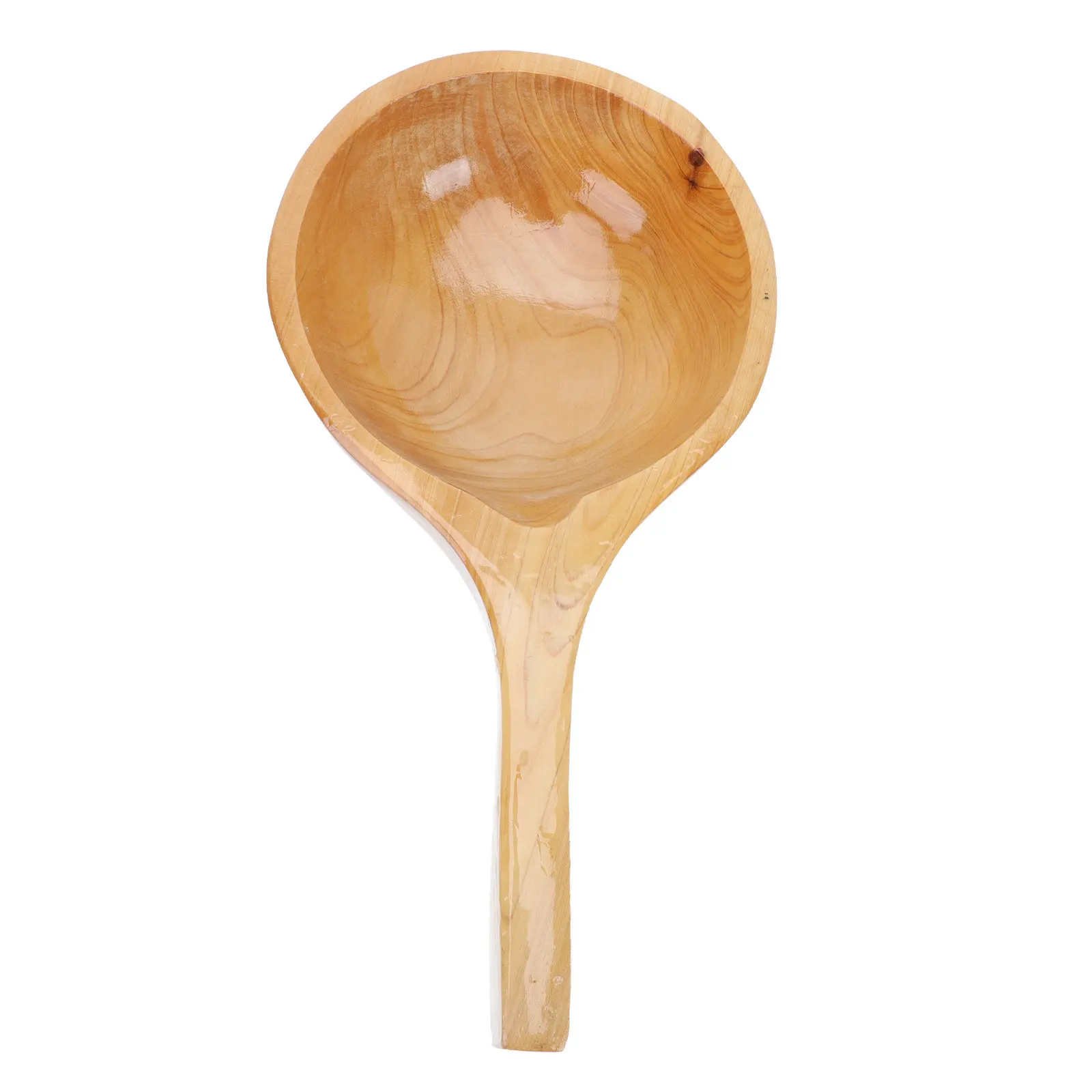 1Pcs Solid Wood Water Scoop Large Multipurpose Water Ladle for Kitchen Gardening Bathing Household Outdoor Use Wooden Watering