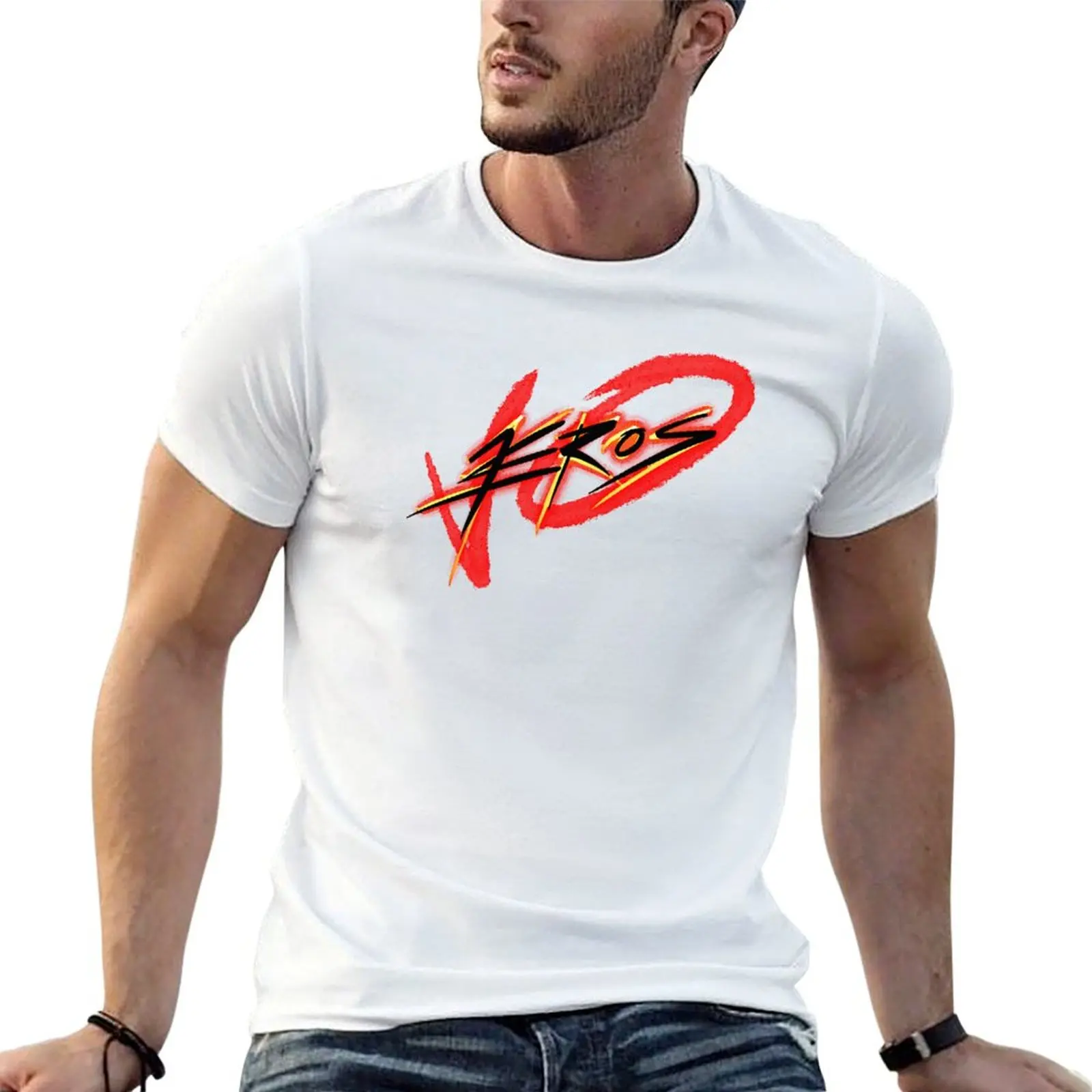 voEROS neon logo T-Shirt Basic Simple Casual Short Sleeve Tee
