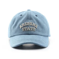 Cotton Denim Baseball Cap for Men and Women Fashion Soft Top Hats Casual Snapback Hat Summer Sun Cap Dad Hats Unisex