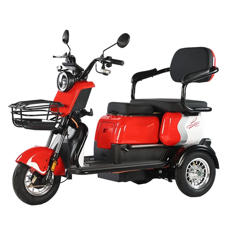 Y3-X3 70km Endurance Open Body Electric Tricycle for Resorts & Gardens 60V 20A 3-Passenger 200-300kg Payload