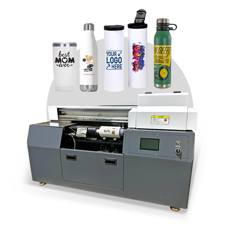 Rainbow PRO cylinder UV printer high speed digital printer round cylindrical Item uv bottle printer