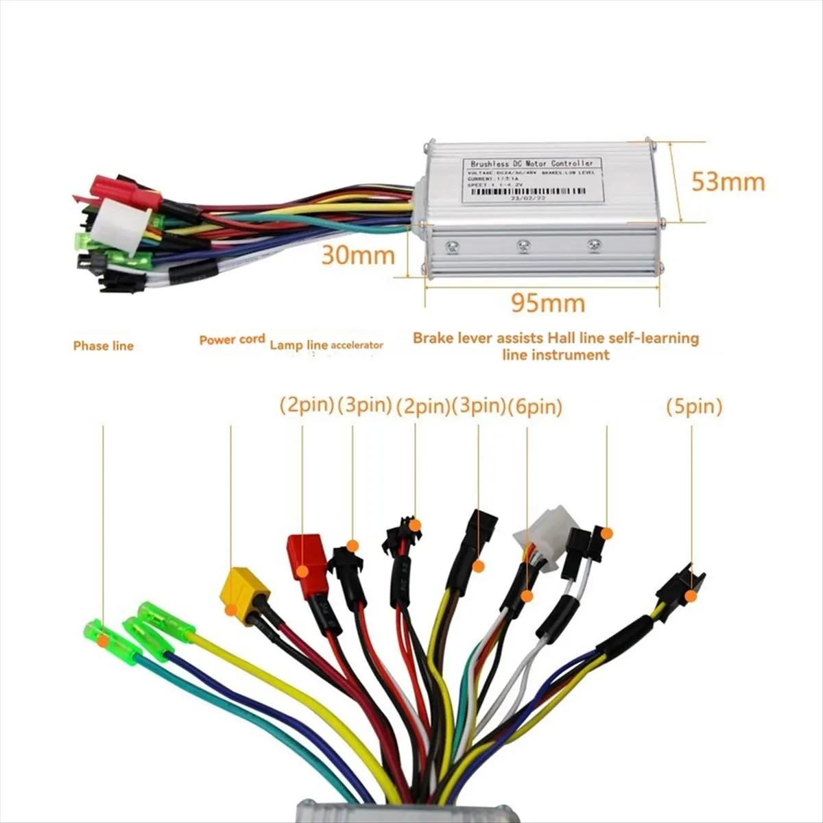 M85K 36V 48V 17A Brushless Controller S869 Meter LCD Display 24V-72V+Throttle Kit for Electric Scooter E-Bike Repair Kit