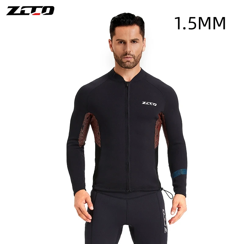 1.5MM Neoprene Men Women Two Pieces Snorkeling Surfing Diving Jackets+Pants Scuba Keep Warm Spearfishing Kayaking Swim WetSuit