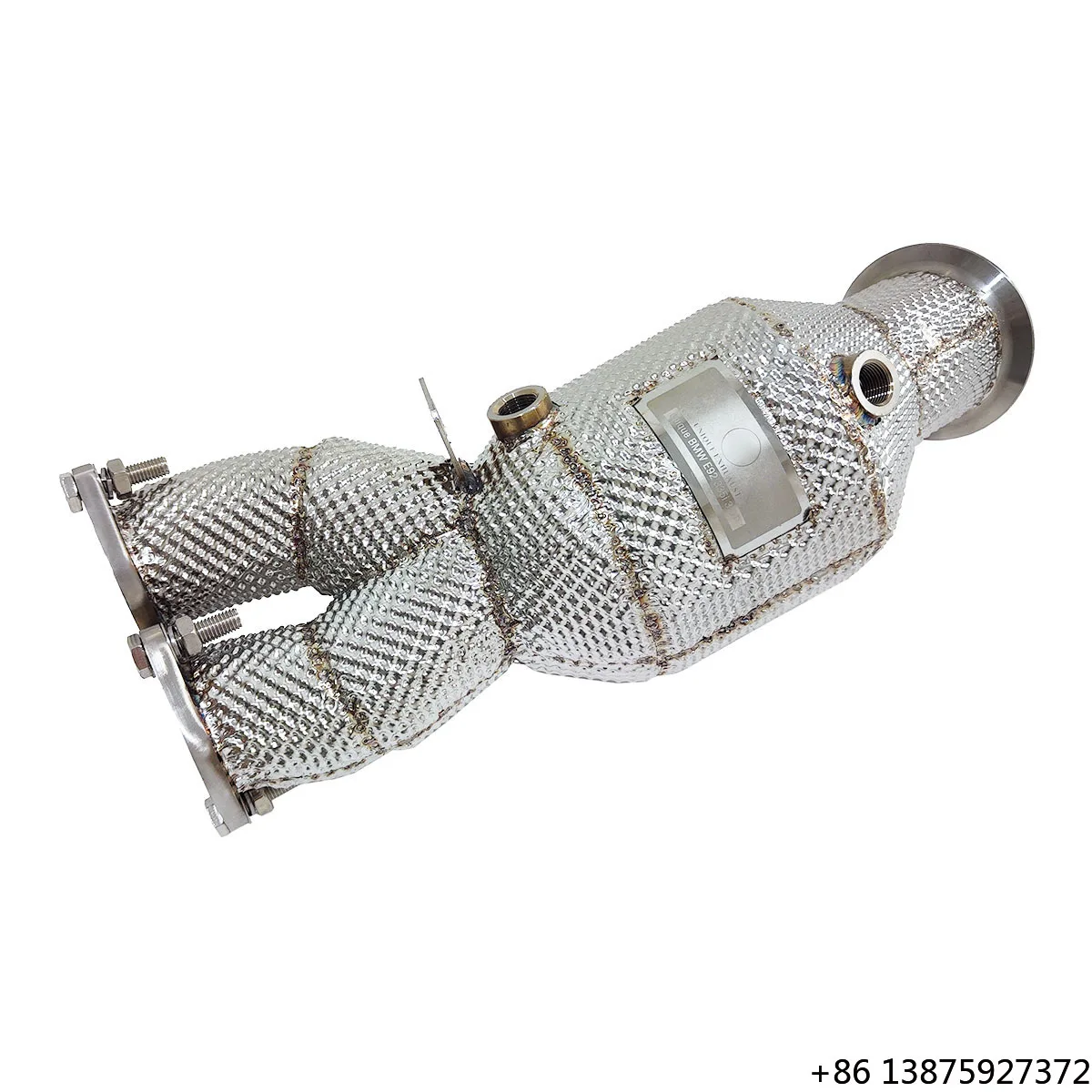 

Ecnal for 2011+ E92 335i N55 High Performance Durable Stainless Steel Exhaust Downpipe with Head Shield