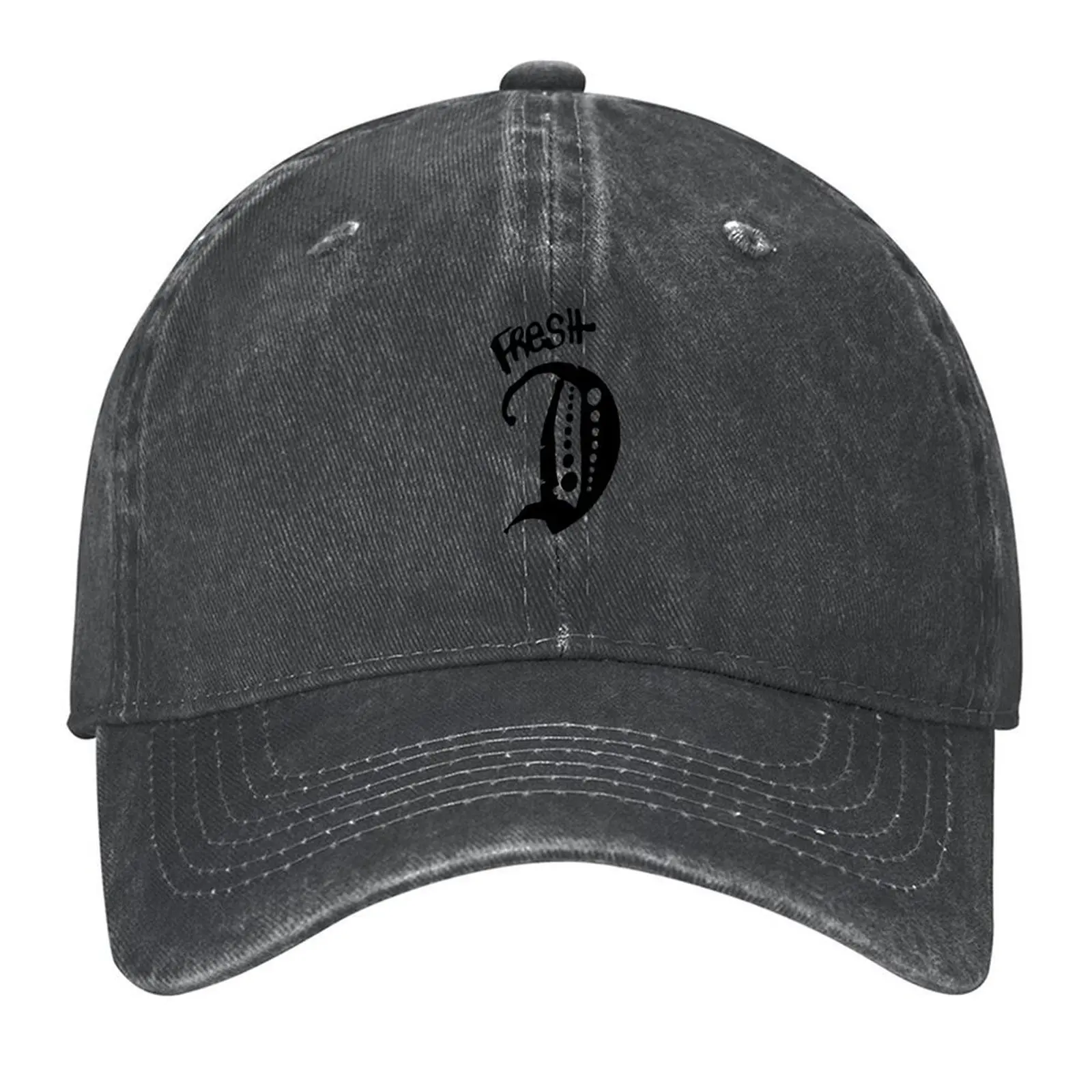 

Fresh D black Baseball Cap Hip Hop custom Hat Beach Bag New Hat Women Beach Fashion Men's