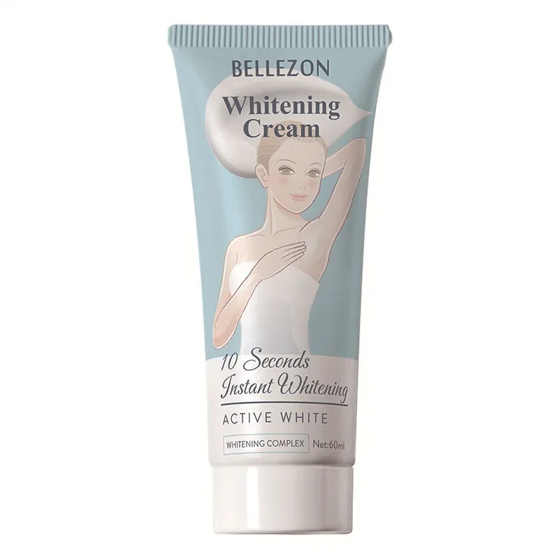 10 Seconds Instant Bellezon  Whitening Cream Underarm Armpit Whitening Cream Legs Knees Private Parts Body Whitening Cream 60ml