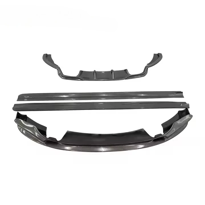 

F85 X5M F86 X6M Комплект кузова в стиле 3D из углеродного волокна — передняя губа/задний диффузор/боковая юбка