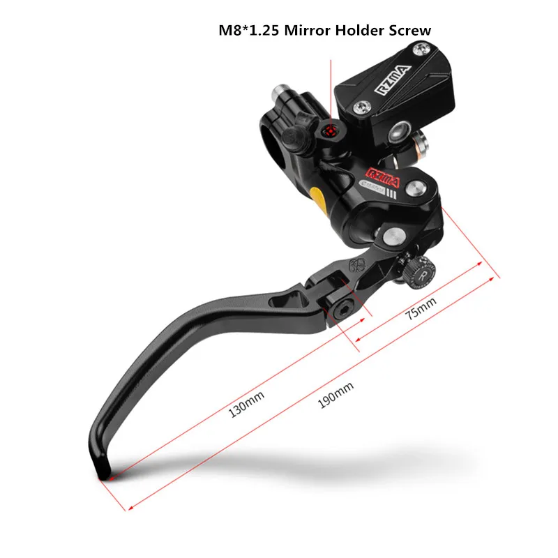 Universal cnc rsc push direto dobrável ajustável sensação linear 22mm guiador cilindro mestre do freio da motocicleta alavanca de embreagem do freio