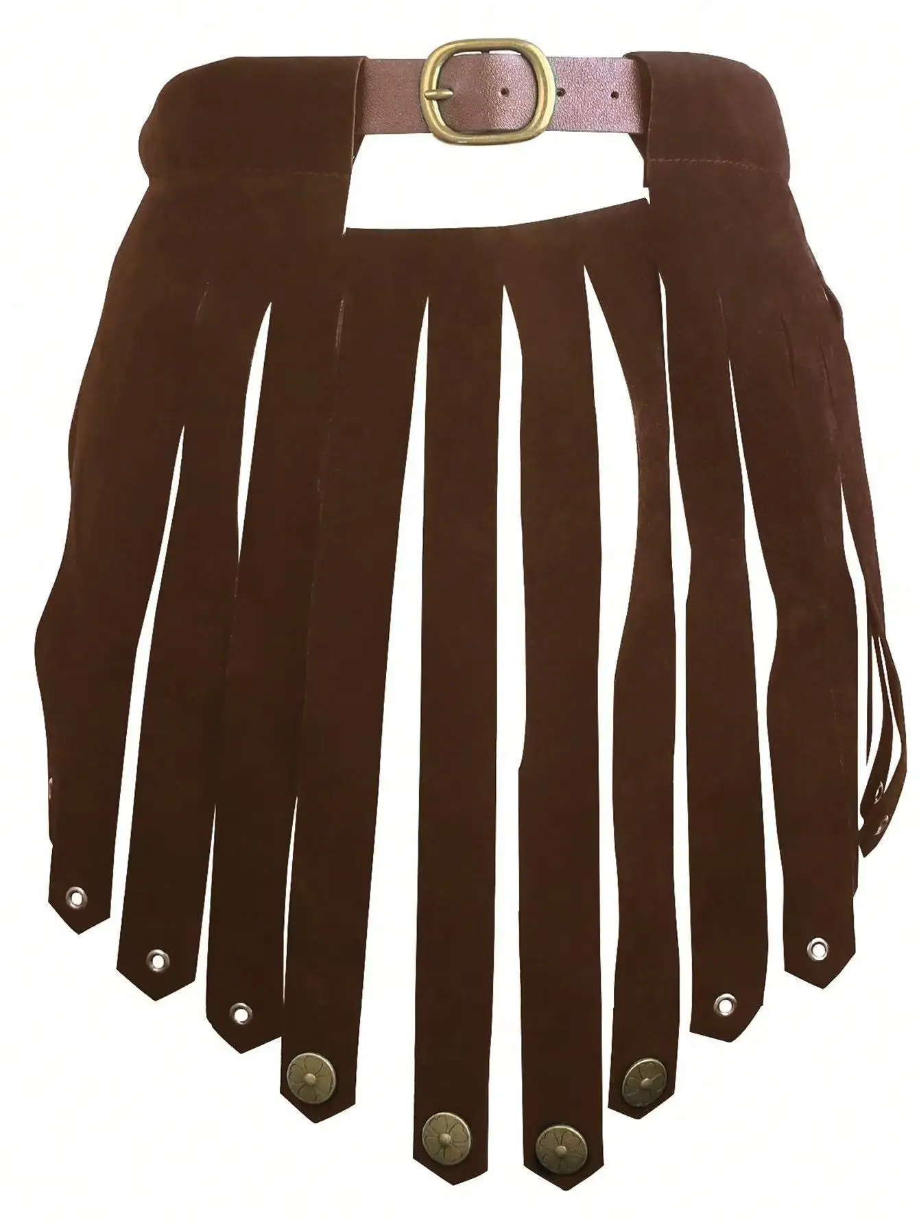 Middeleeuwse oude Romeinse legioen gladiator gevechtsriem rok gotische steampunk PU lederen pantser cosplay Halloween kostuum accessoire - afbeelding 1