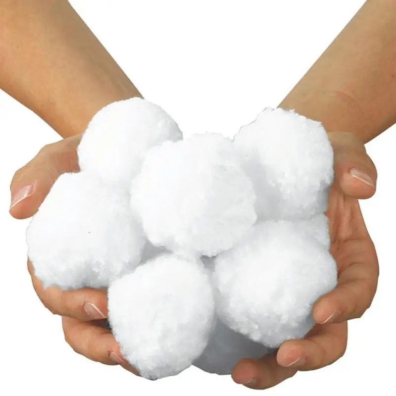 ลูกบอลกรองสีขาวทำความสะอาดทรงกลมสระว่ายน้ำลูกผ้าฝ้ายใยน้ำน้ำหนักเบาความแข็งแรงสูงอุปกรณ์ทำความสะอาดสระว่ายน้ำ