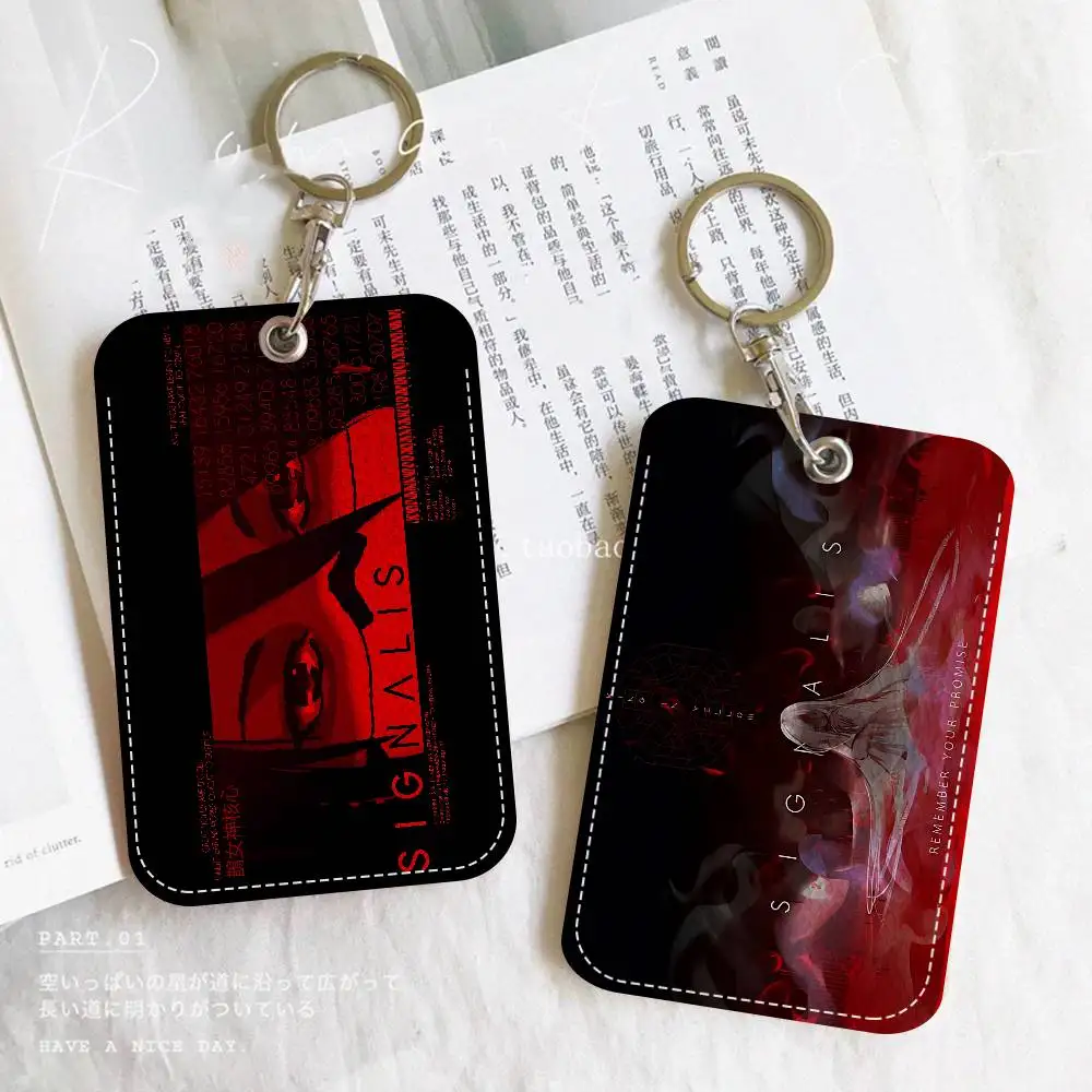 

Держатель для карт Game S-Signalis Rectangle Keychain, держатель для кредитных карт, держатель для студенческих удостоверений, чехол для проездных билетов.