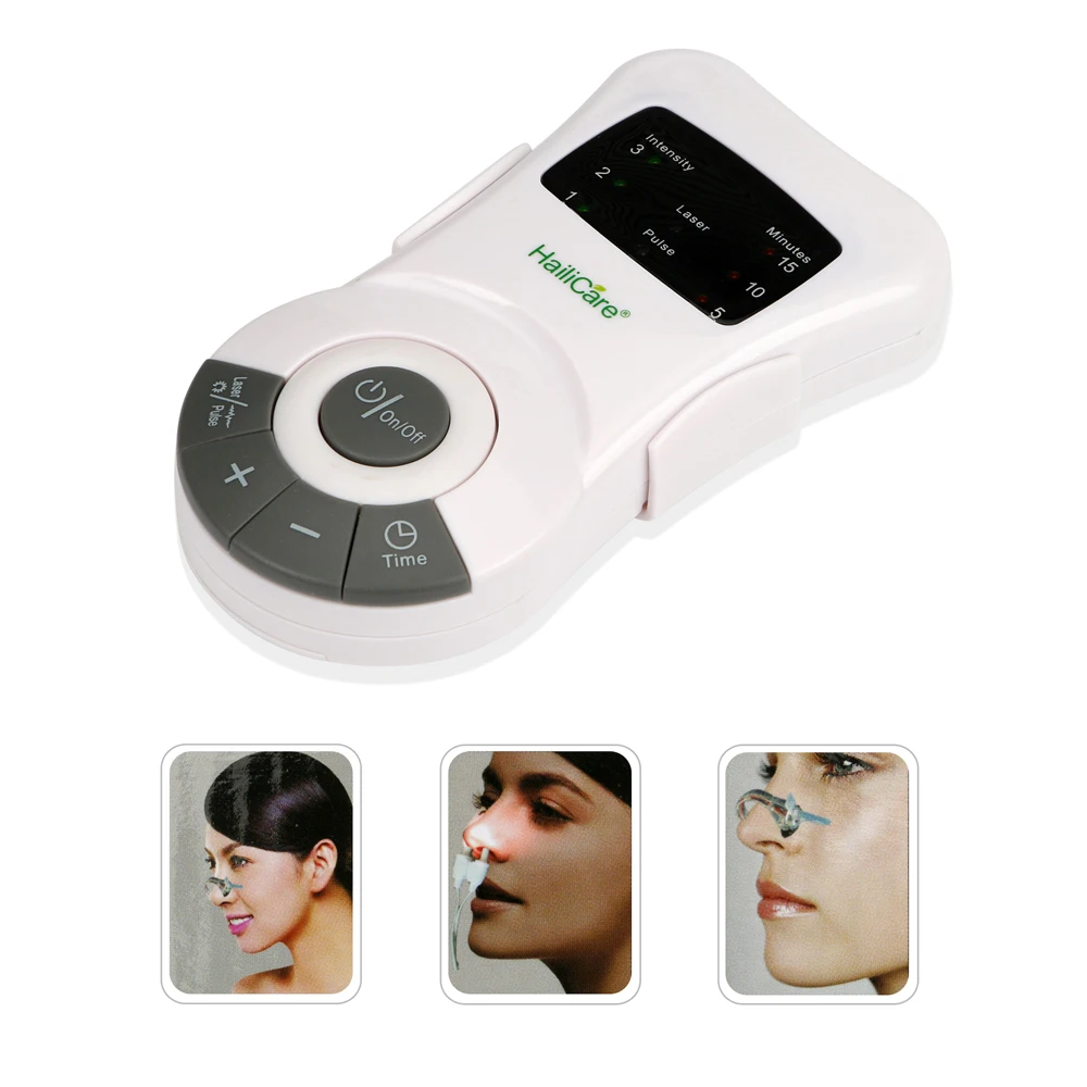 Allergy Rhinitis Reliever Nose Care Laser Low Frequency Physiotherapy Nasal Congestion Sinusitis Cure Device Anti-Snoring