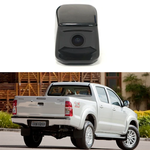 Imagen 2 del producto Cámara de visión trasera de coche para Toyota Hilux 2010 2011 2012 2013 2014 2015 2016 2017 2018 HD CCD cámara de marcha atrás de respaldo impermeable