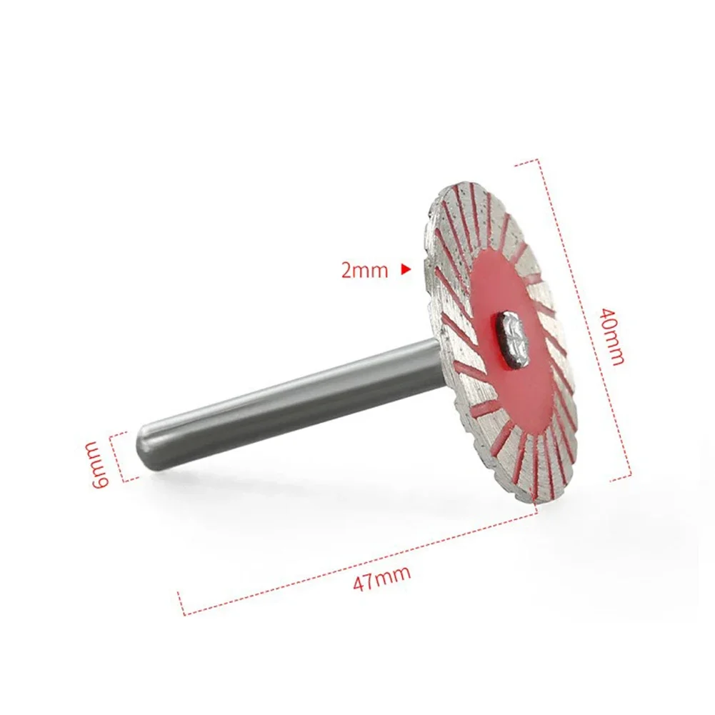 1Pc Cutting Disc W/Mandrel 6mm Shank Circular Saw Blade For Metal Stone Cutting Woodworking Tools Grinder Accessories