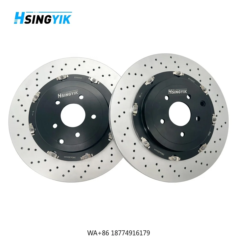 

2 Piece Rotor G6500 Aluminum 40206-KJ10A Front 390mm 32.7mm Break Disk Brake Disc for