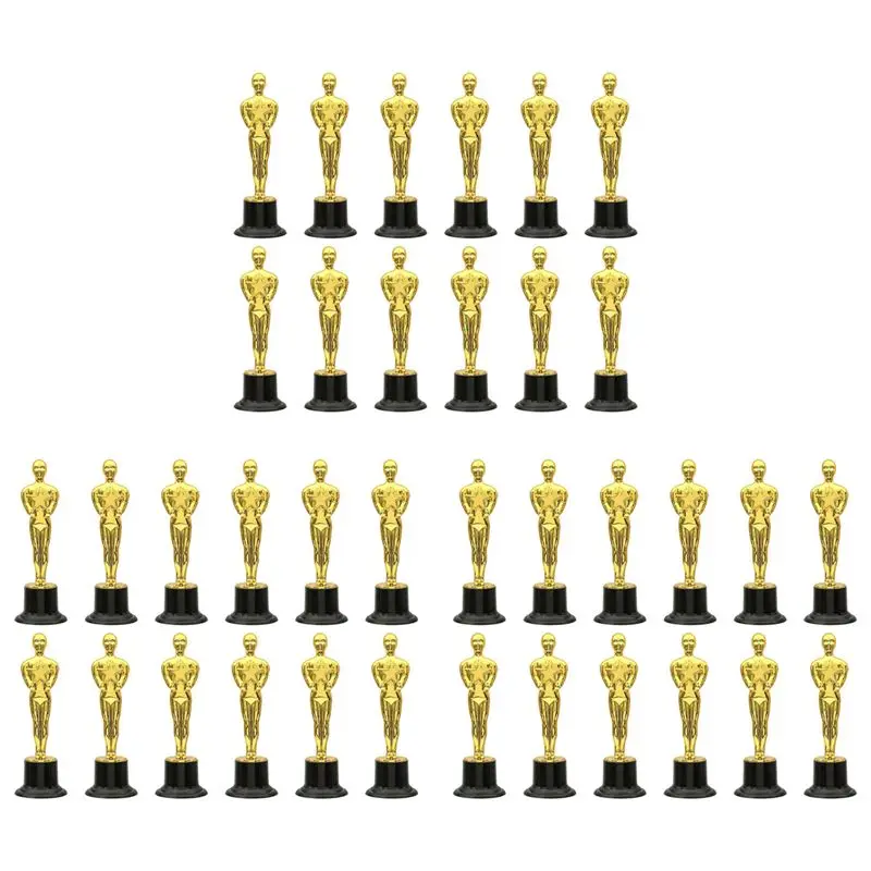 【nuovo-coupon-per-utenti-】-confezione-da-36-trofei-in-plastica-dorata-per-decorazioni-per-feste-bomboniere-bomboniere-per-serate-di-cinema-premi-scolastici