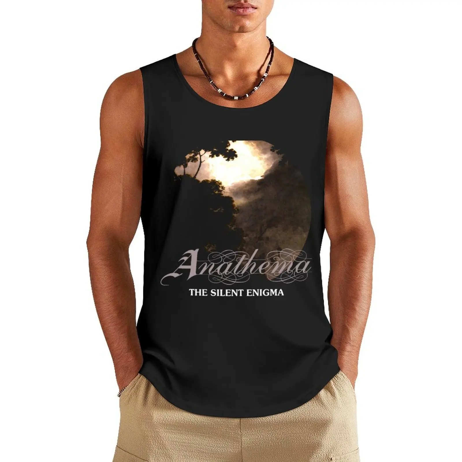 

ANATHEMA The Silent Enigma BAND Tank Top men gym clothing man sexycostume running shirt underwear