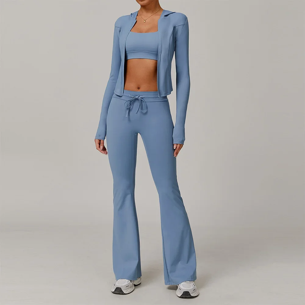 

Gym Clothes 2/3pcs Yoga Set Sportswear Yoga Suits For Women Fitness Set Tracksuits Sports Bra Gym Leggings Workout Long Sleeved